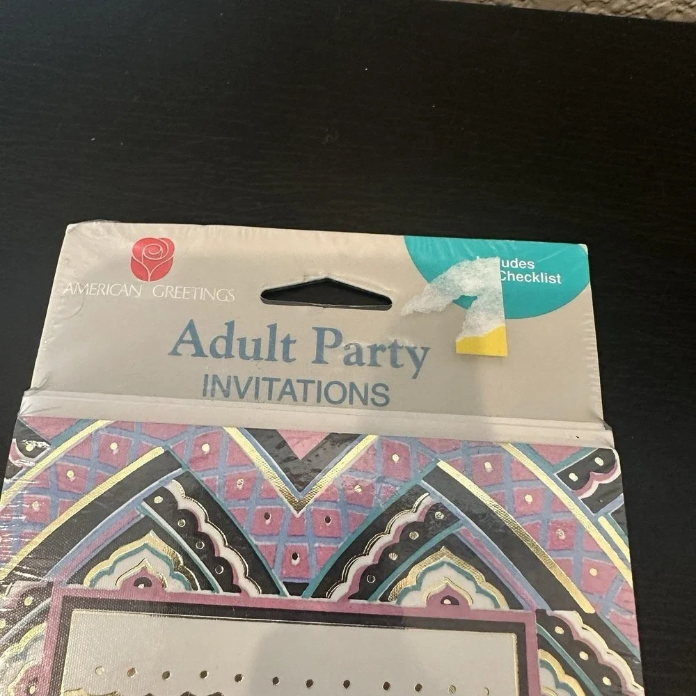 Vintage  American Greetings Party Invitations, New In Package 8 Cards/invitation